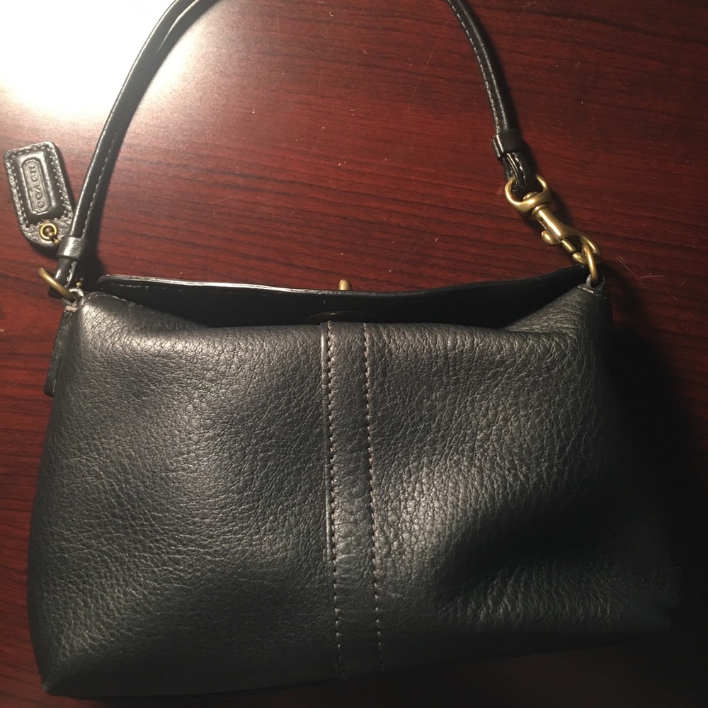 Small black authentic Coach purse